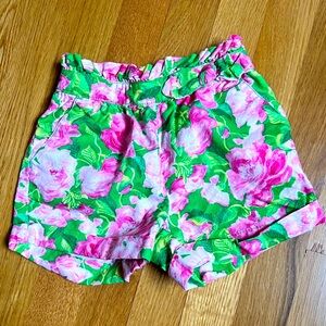 Janie and Jack Girls Floral Shorts Size 2T